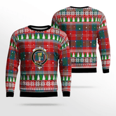 Clan Chisholm Ancient Crest Tartan Christmas Ugly Sweater WF89 Chisholm Ancient Crest Tartan Tartan Ugly Sweater